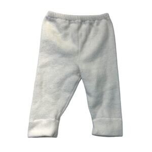 White Fleece Joggers Pants Size 6-9 Months